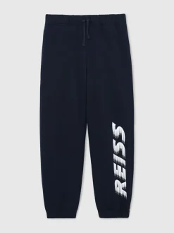 Pantalon de jogging Reiss Ruff en coton à logo et chevilles resserrées