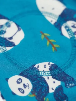 Pantalon Frugi Snuggle Crawlers bleu