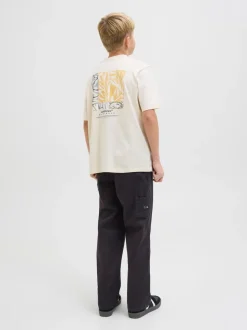 Pantalon noir JACK & JONES Junior JACK & JONES Junior Carpenter coupe décontractée