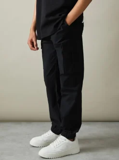 Pantalon Reiss Lucian en tissu technique avec cordon de serrage