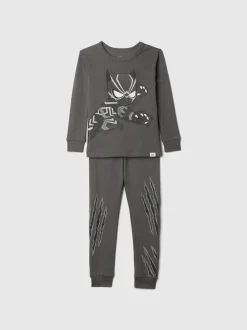 Panthère noire grise - Gap pyjama long en coton (12mois-5ans)