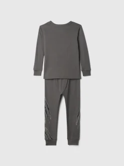 Panthère noire grise - Gap pyjama long en coton (12mois-5ans)
