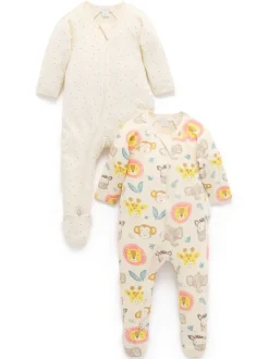 Paquet de combinaisons de nuit zippées Purebaby 2