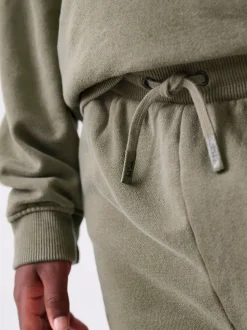 Paul Smith Junior ensemble sweat-shirt à capuche et survêtement vert kaki imprimé zèbre