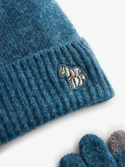 Paul Smith Junior Ensemble bonnet et pantalon à logo zébré Boys Blues