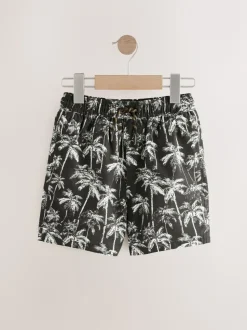 Paume noire/blanche - Shorts de bain imprimés (3-16yrs)