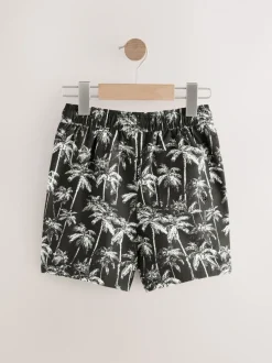 Paume noire/blanche - Shorts de bain imprimés (3-16yrs)