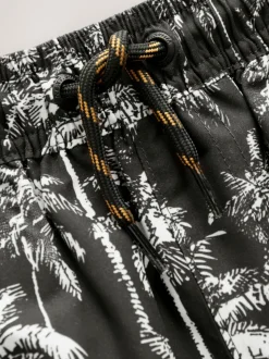 Paume noire/blanche - Shorts de bain imprimés (3-16yrs)