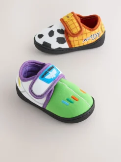 Personnage - Chaussons Toy Story à semelle coupée doublés chauds