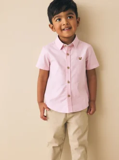 Personnage à Rayure Rose - Chemise Oxford à manches longues (3mths-7yrs)