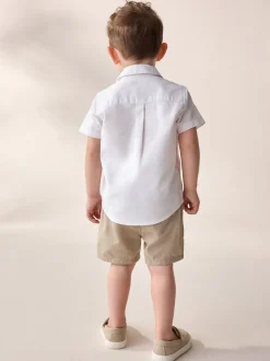 Personnage blanc - Chemise Oxford à manches longues (3mths-7yrs)