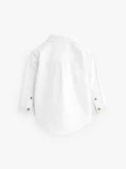 Personnage blanc - Chemise Oxford à manches longues (3mths-7yrs)