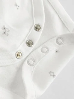 Personnage blanc - Combinaisons bébé à manches courtes