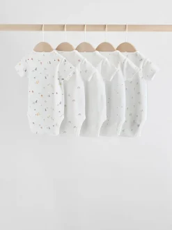 Personnage blanc - Combinaisons bébé à manches courtes