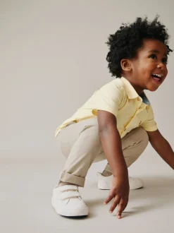 Personnage vichy jaune - Chemise Oxford à manches longues (3mths-7yrs)