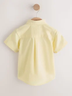 Personnage vichy jaune - Chemise Oxford à manches longues (3mths-7yrs)