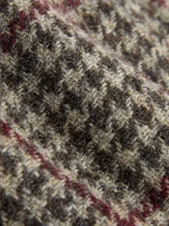 Pied-de-poule marron - Casquette plate (1-16 ans)