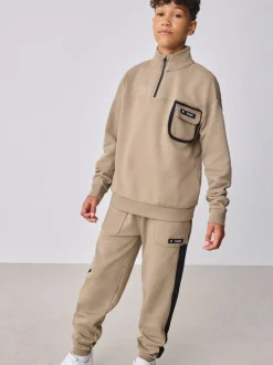 Pierre - Baker by Ted Baker Ensemble Sweat-shirt et joggeurs à col zippé et col cheminée