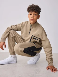 Pierre - Baker by Ted Baker Ensemble Sweat-shirt et joggeurs à col zippé et col cheminée