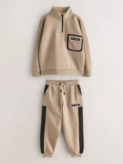 Pierre - Baker by Ted Baker Ensemble Sweat-shirt et joggeurs à col zippé et col cheminée