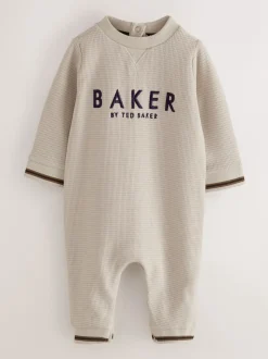 Pierre - Barboteuse Baker by Ted Baker texturée à manches longues