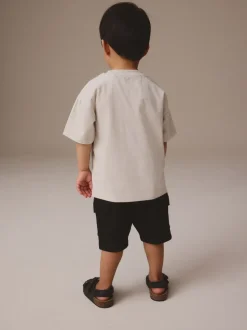 Pierre - Ensemble t-shirt à manches courtes et short utilitaire (3mois7ans)