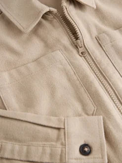 Pierre - Surchemise zippée brossée (3-16ans)