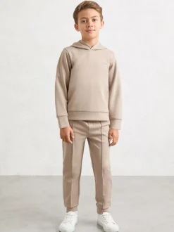 Pierre - Sweat à capuche Reiss Mantel Premium en jersey interlock à logo