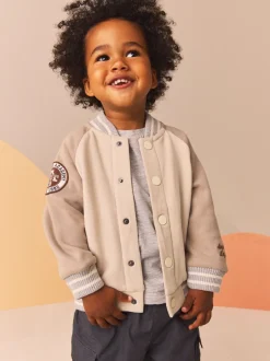 Pierre/Gris - Blouson bomber en jersey (3mois-7ans)