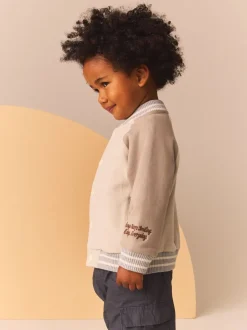 Pierre/Gris - Blouson bomber en jersey (3mois-7ans)