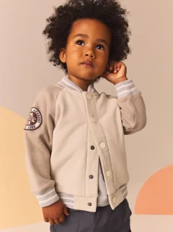 Pierre/Gris - Blouson bomber en jersey (3mois-7ans)