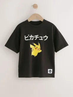 Pikachu noir - T-shirt Pokémon à manches courtes (3-16ans)