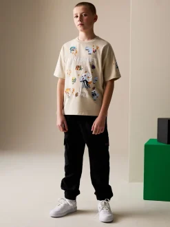 Placement de Beige Sable - T-shirt Minecraft (3-16ans)