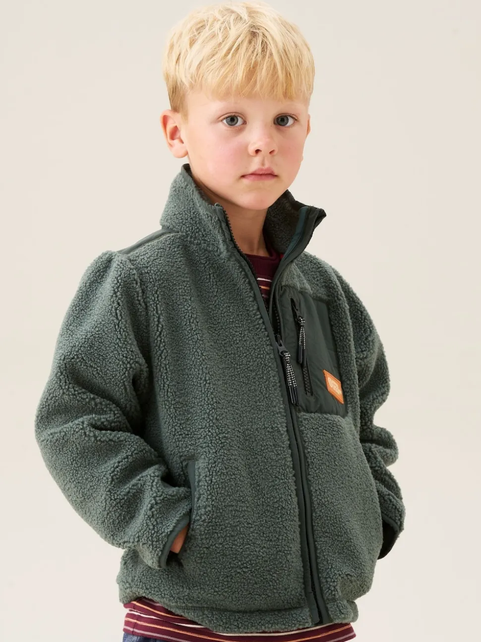 Polaire Angel & Rocket Rocket zippée en sherpa