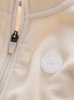 Polaire écru Off White - Ensemble haut demi-zip et jogging (3mois à7ans)