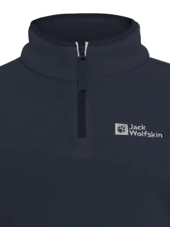 Polaire Jack Wolfskin Taunus Bleu à demi-fermeture éclair