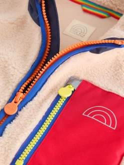 Polaire Little Bird by Jools Oliver color block en peau de mouton