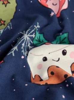 Pudding bleu marine - Pyjama de Noël familial assorti (9mois16ans)