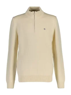Pull GANT décontracté en coton à demi-fermeture éclair pour enfant