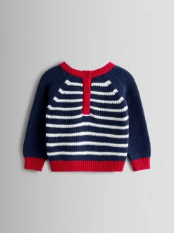 Pull JoJo Maman Bébé Rayure au crochet