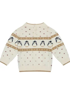 Pull MORI Penguin Fair Isle en maille