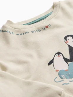 Pull MORI Penguin Sweat-shirt de Noël super doux