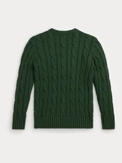 Pull Polo Ralph Lauren garçon en maille torsadée