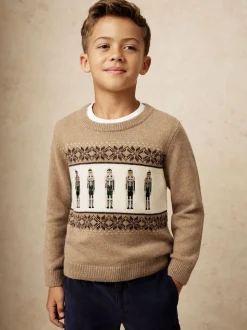 Pull Reiss Laurence brodé casse-noisettes en laine