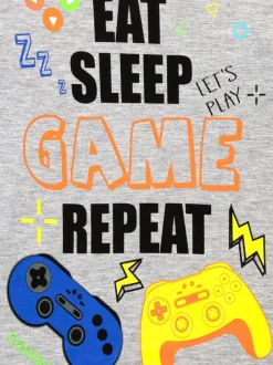 Pyjama de jeu Harry Bear Eat Sleep Game Repeat manches longues