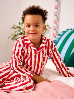Pyjama JoJo Maman bébé Noël Rayé col en jersey