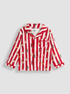 Pyjama JoJo Maman bébé Noël Rayé col en jersey