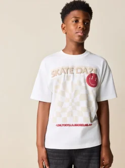 Raie écru - T-shirt graphique Manches courtes Relaxed Fit (3-16yrs)