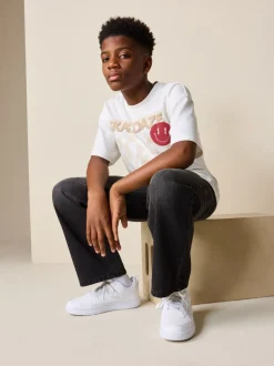 Raie écru - T-shirt graphique Manches courtes Relaxed Fit (3-16yrs)