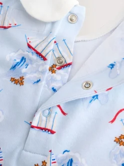 Rayé bleu - Salopette bébé 100% coton Cath Kidston